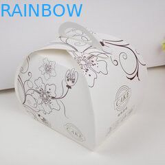 Ön Yuvarlak Pencereli Şeker Paketleme için Beyaz Kraft Kağıt Torba