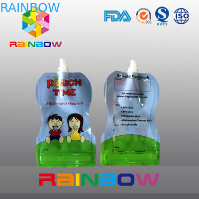 Ücretsiz tip 5 Oz Babay Gıda ile Fermuar Reclosbale İçin Kılıfı Ambalaj Stand Up