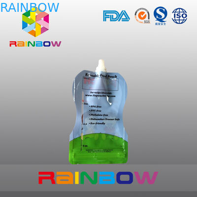 Ücretsiz tip 5 Oz Babay Gıda ile Fermuar Reclosbale İçin Kılıfı Ambalaj Stand Up