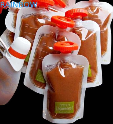 Özel Tasarım Food Grade Bebek Gıda Spout ile Kılıfı Stand Up