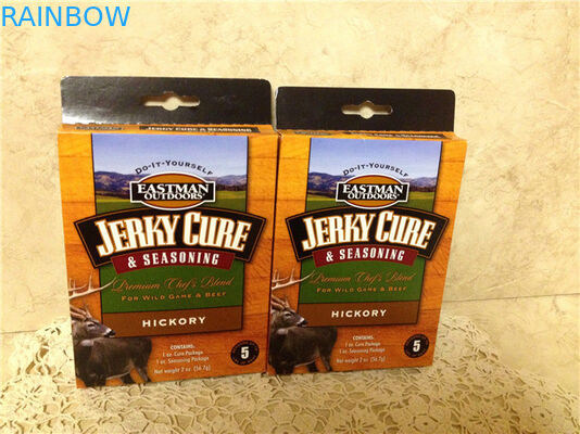 Logo Baskılı Kağıt Kutu Ambalaj, Çeşni Açma İçin, Delikli Kağıt Ambalaj Kutuları