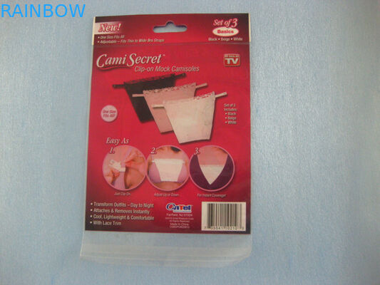 Kırmızı Plastik Plastik Torbalar, Sutyen, Kadın İç Çamaşırı İçin Cami Gizli Çantası Paketleme