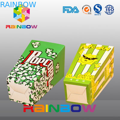 Benzersiz Tasarım Özel Kağıt Torbalar, Amerika Patlamış Mısır Kağıt Torbalar