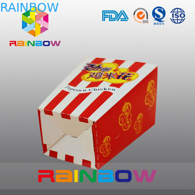 Fast Food Özelleştirilmiş Kağıt Torbalar Patlamış Mısır Fried Chicken Kağıt Torbalar