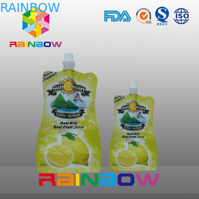 Sıvı için Eko Bebek Bacalı Kılıfı Ambalaj / Sıvı Suyu Çanta Stand Up