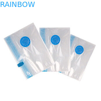 Fermuar ve Vana ile Gıda / Giyim / Yorgan Depolama Şeffaf Vakum Seal Çanta