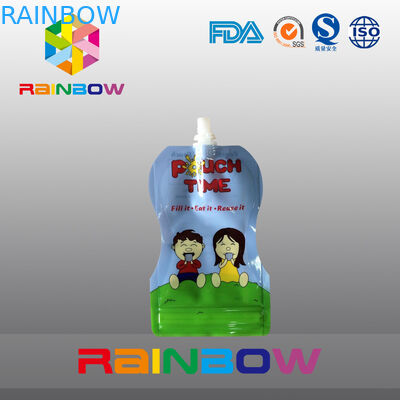 Çift fermuarlı 140ml 200ml Yeniden Sıkıştırılmış Bebek Mamaları