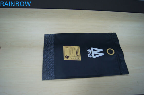 Moyee Plastik Torbalar Paketleme Mat Siyah Valfli Kahve Poşeti ile Stand Up Kese