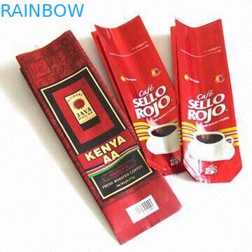 Kahve Çekirdeği Paketleme Torbaları Plastik Çay Poşetleri Kahve İçin Paketleme, Kare Alt Torbalar