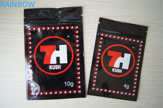 Fermuar ve Gözyaşı Çentik ile Alüminyum Folyo Potpourri Bitkisel Tütsü Ambalajı