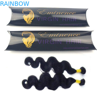 Saç uzatma kağıt kutusu açık pencereli ambalaj, saç uzatma kağıt kutusu