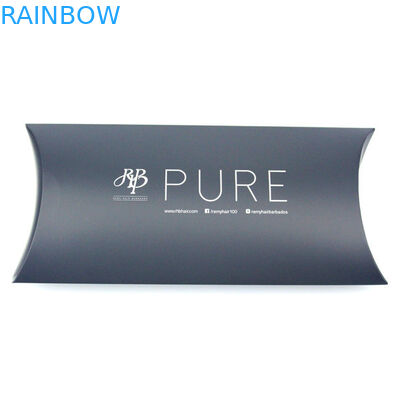 Baskılı Logo ile Parlak Siyah Saç Uzatma Kağıt Kutu Ambalaj, Özel Servis Sağlandı