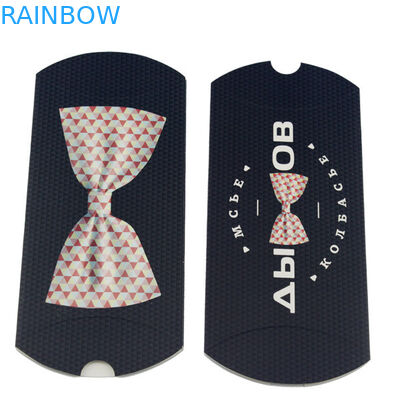 Yastık Şeklinde Özel Boyutlu ve Logolu Siyah Beyaz Saç Uzatma Kağıt Kutusu