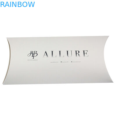 Yastık Şeklinde Özel Boyutlu ve Logolu Siyah Beyaz Saç Uzatma Kağıt Kutusu