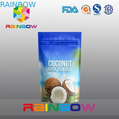 Kilitli alüminyum folyo protein tozu ambalaj alt köşebent çanta ayağa