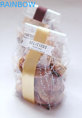 Gıda sınıfı özelleştirilmiş tasarım parlak plastik torbalar ambalaj çerezleri çantalar