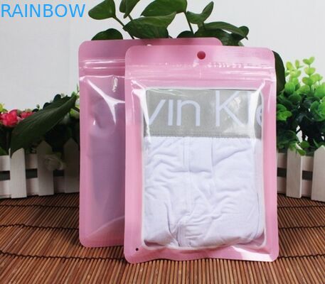 Giysi / giyim paketleme için ön kavrama fermuar plastik torbalar