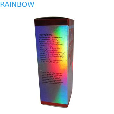 Kozmetik / Parlak Kozmetik Kutu Ambalaj için Özel Logo Pinted Kağıt Kutu Ambalajı