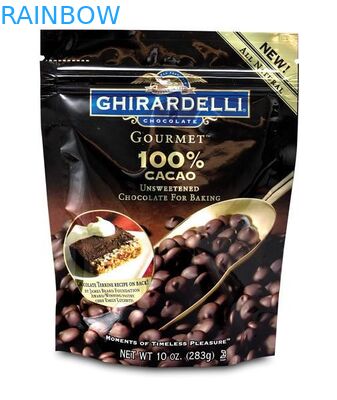 Geri dönüşümlü plastik torbalar ambalaj 10 oz Vana ve kilitli kahve paketleme çantası