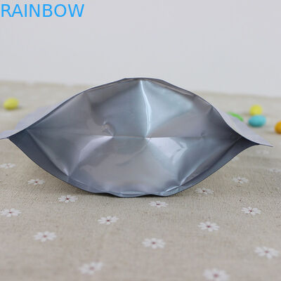 Kendini Ayakta Gümüş Alüminyum Folyo Kilitli Kese Plastik Torbalar Quinoa Tohumları Için Ambalaj