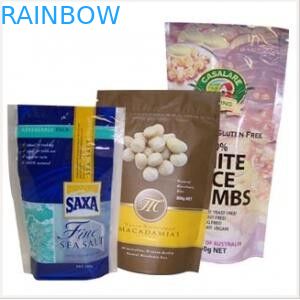 Çerezler / Cracker Ambalaj Çanta için Yeniden Kapanabilir Fermuar Plastik Çanta Ambalaj Çanta