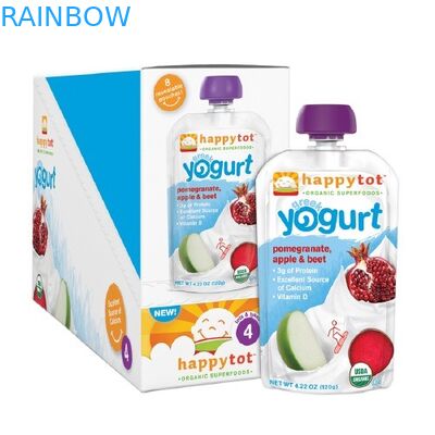 Kendiliğinden Duran Plastik Torbalar Paketleme Musluğu Torbalar Yoğurt Paketleme Bebek Mama Torbaları