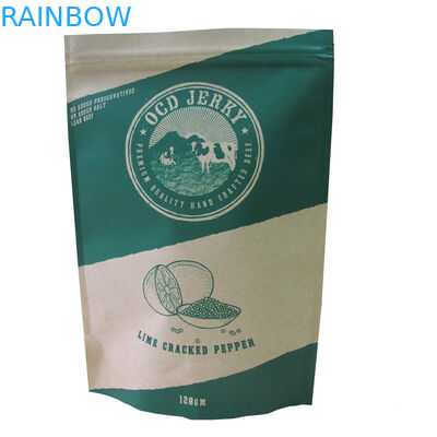 Özel Baskılı Almon Kraft Kağıt Ambalaj Torbası Kuru Gıda Ambalajı