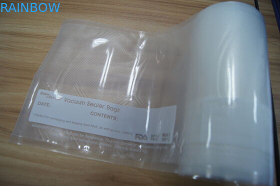 Plastik Gıda Ambalajı Kabartma Taraflı ve Baskı Taraflı Vakumlu Torba