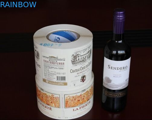 Özelleştirilmiş Tasarım Suya Kırmızı Şarap Küçültmek Kol Etiketleri Kendinden Yapışkanlı Şişe Etiketi