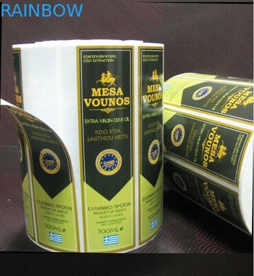 Kırmızı Şarap Of Sıcak Damgalama Özel Tasarım Şişe Etiketi / Özel Etiket Etiket