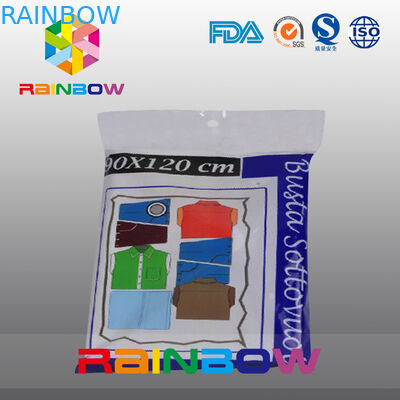 Plastik Büyük Uzay Gıda Vakumlu Mühür Torbaları / Yorgan Vakumlu Saklama Torbaları