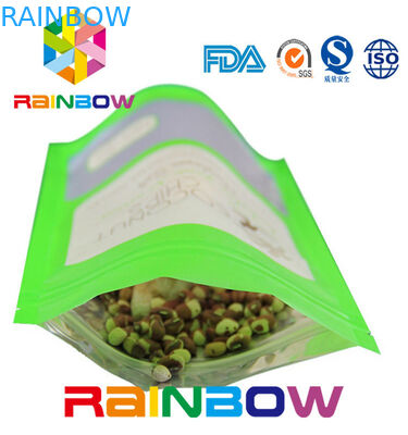 Kendinden Ayaklı Kilitli Kağıt Snack Çanta Paketleme, Tohum Paketleme Stand Up Fermuar Kese