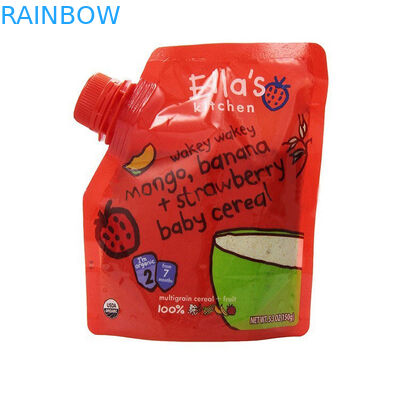 Doypack Yeniden Kullanılabilir Bebek Maması Torbaları Köşe Borulu BPA içermez