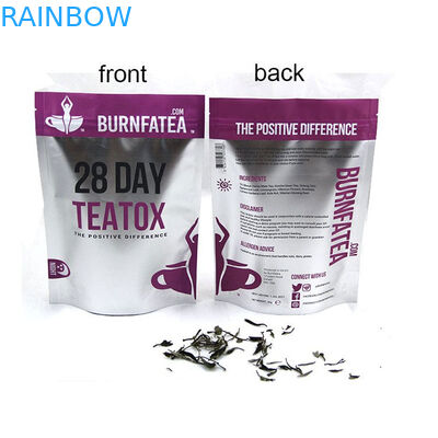 Baskılı Mylat Çay Poşeti Kilitli, Özel Yeniden Kapatılabilir Çay Paketleme Doy Pack