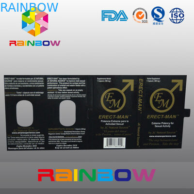 Etkisi Özelleştirilmiş Tasarımı ile% 100 ERECT-MEN Seks Hapı Ambalaj Kağıt Kutusu
