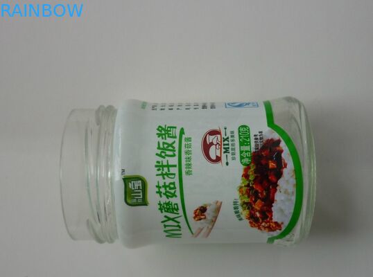 Sos Beancurd Peynir Cam Şişe için su geçirmez PVC Isıyla Daralan Etiketleri