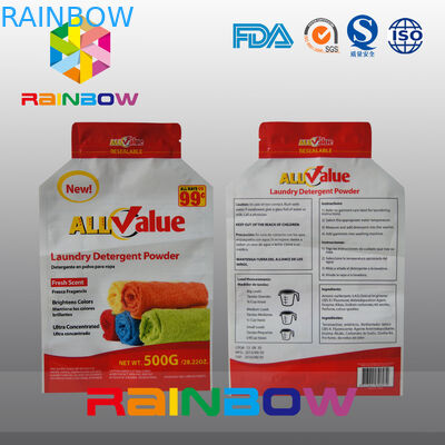 500g Çamaşır Deterjanı Tozu / Çamaşır Tozu İçin Özel Baskı Plastik Ambalaj Torbası