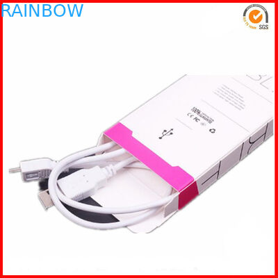 Baskılı Logo ile Katlanabilir Kağıt Kutu Ambalaj Araç Şarj Ambalaj Kutusu