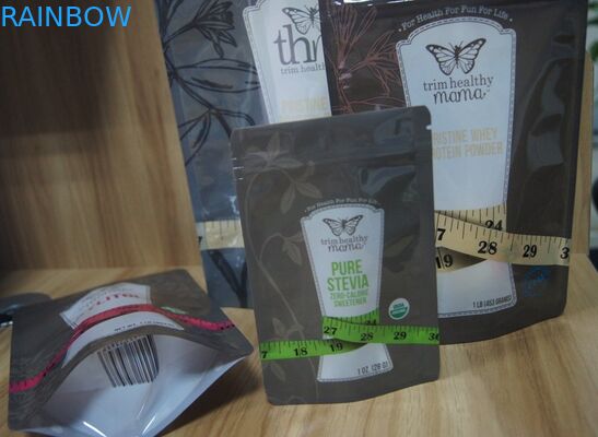 PET / PE Farklı Lezzet Şekeri Doypack Fermuarlı Plastik Torbalar