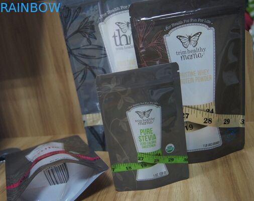 PET / PE Farklı Lezzet Şekeri Doypack Fermuarlı Plastik Torbalar