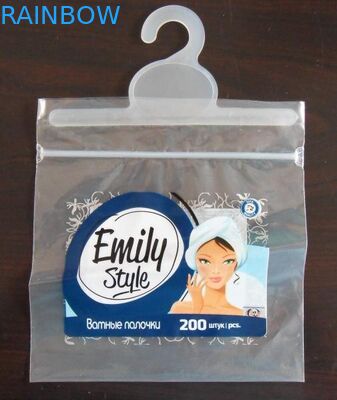 Plastik Temizle Kavrama Contası Askı / Kayar Fermuarlı Ambalaj Kılıfı Colthes