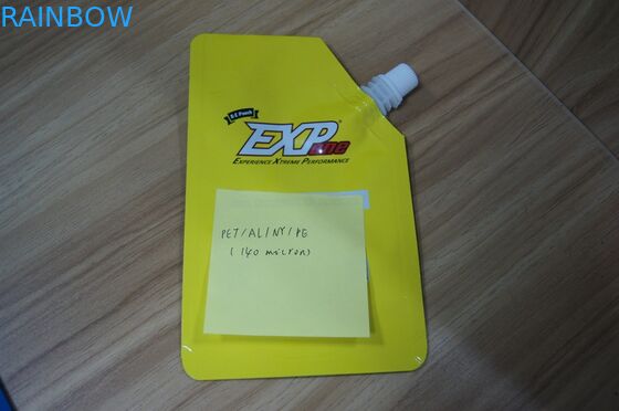 Yan Bacalı Yağlama Yağı Paketleme Çantası ile Lamine Stand Up Bacalı Kılıfı Ambalajı