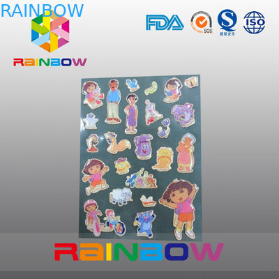 Renkli Canlı Düzensiz Ekonomik Geri Dönüşümlü Özel Kağıt Etiketleri Şişe / Plastik Torba