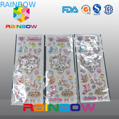 Renkli Canlı Düzensiz Ekonomik Geri Dönüşümlü Özel Kağıt Etiketleri Şişe / Plastik Torba