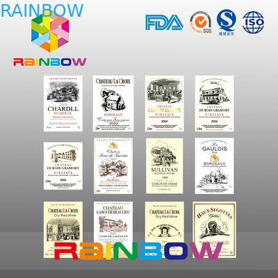 Renkli Canlı Düzensiz Ekonomik Geri Dönüşümlü Özel Kağıt Etiketleri Şişe / Plastik Torba