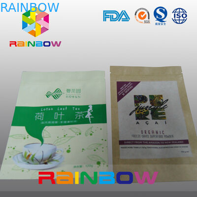 Baskılı Özel Kağıt Torbalar Fermuar Doypack Gıda Ambalaj Torbası