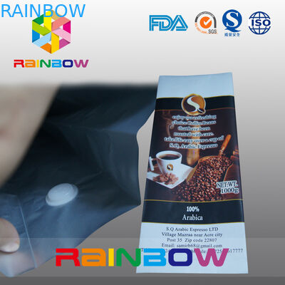 Kahve Torbası Ambalajı İçin Özelleştirilmiş Plastik Torbalar Paketleme Gaz Alma Vanası