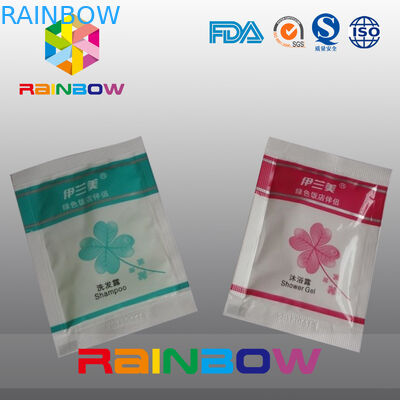 Üç Taraflı Kapalı Kese Kozmetik Ambalaj Torbası Şampuan / Duş Jeli Ambalajı İçin