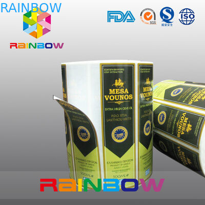 Şarap Kadehi Kendinden Yapışkanlı Shrink Sleeve Etiketleri Baskılı Etiketler ve Şarap Şişesi Etiketleri