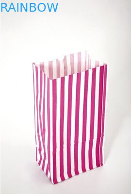 Özelleştirilmiş Logo Kraft Kağıt Torbalar Fast Food / Ekmek / Alışveriş Çantası